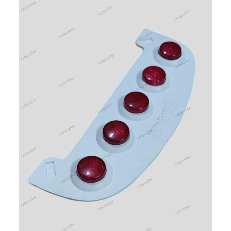 Kepet Lumpur Vespa Mudflap Karet Metalplash Putih Variasi Cat Eyes