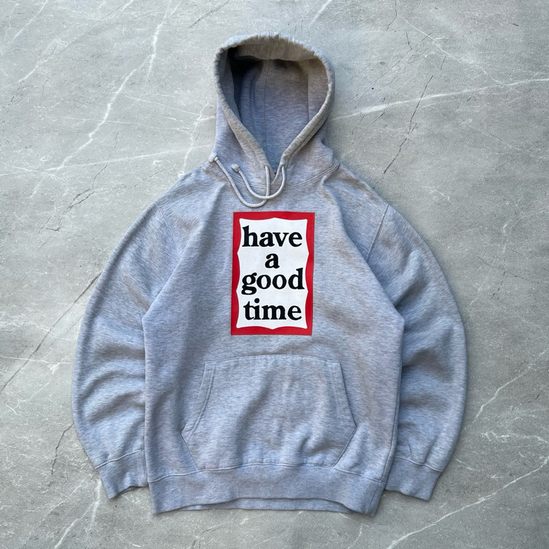 HOODIE HAVE A GOOD TIME RED FLAME BIG LOGO (M)