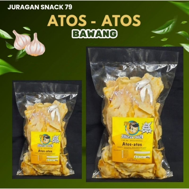 

atos atos/keripik bawang/kripik/ rasa original dan balado super gurih & mantabbs