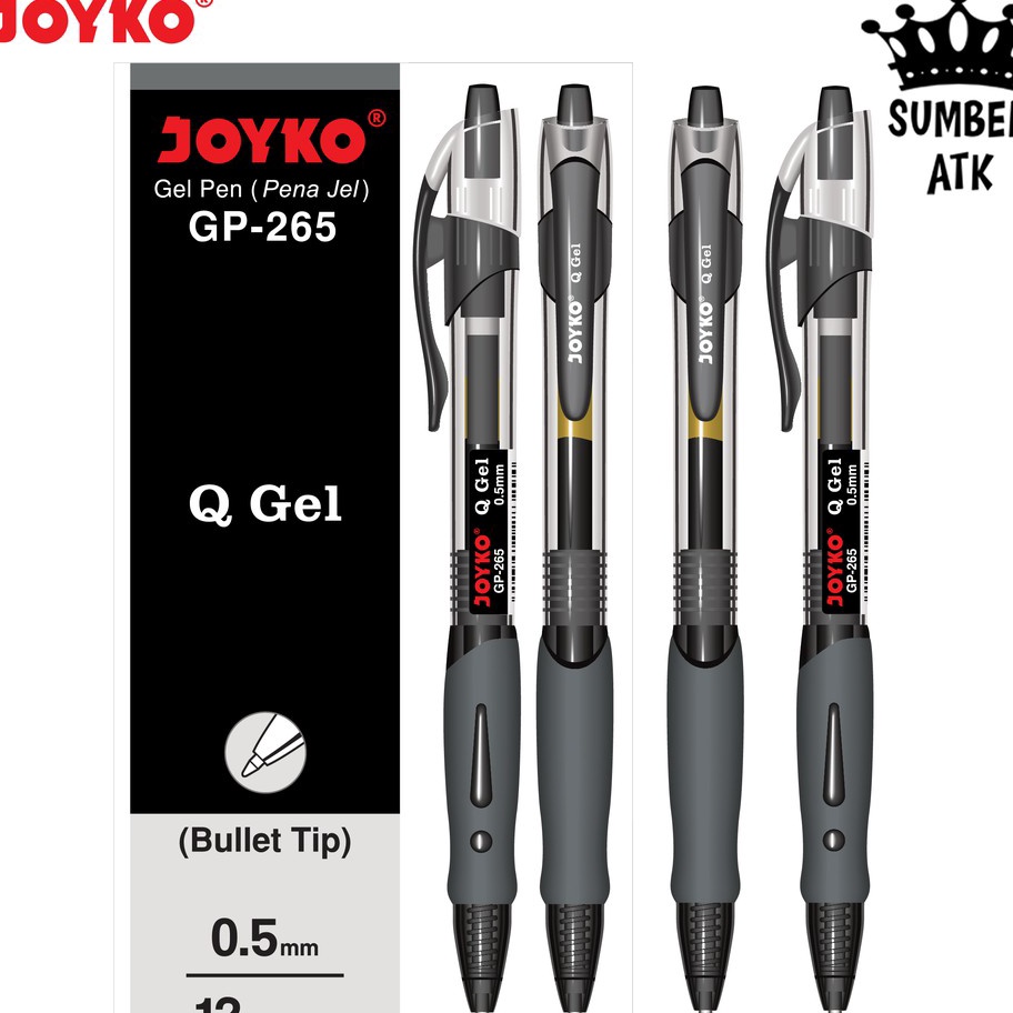 

PRODUK TREND Gel Pen GP265 Black Blue Red Q 1 Lusin 1 Box 12 PCS Gel 5 mm Pulpen Pena Mirip K1