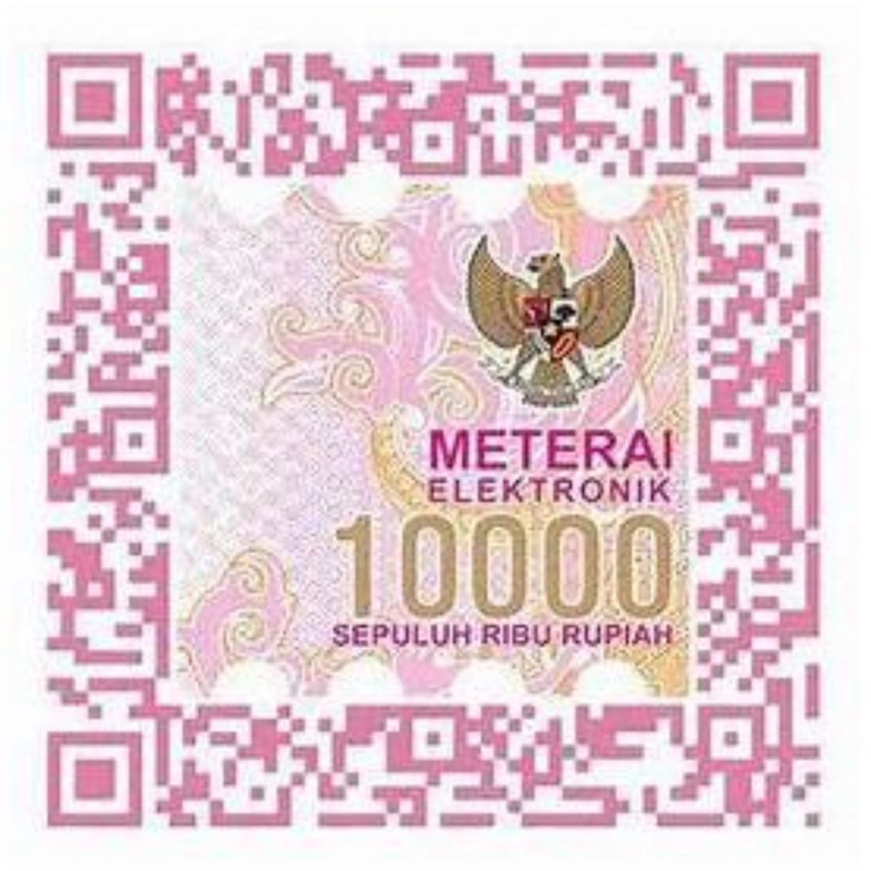 Materai Elektronik (e-materai) 10.000 Asli PERURI