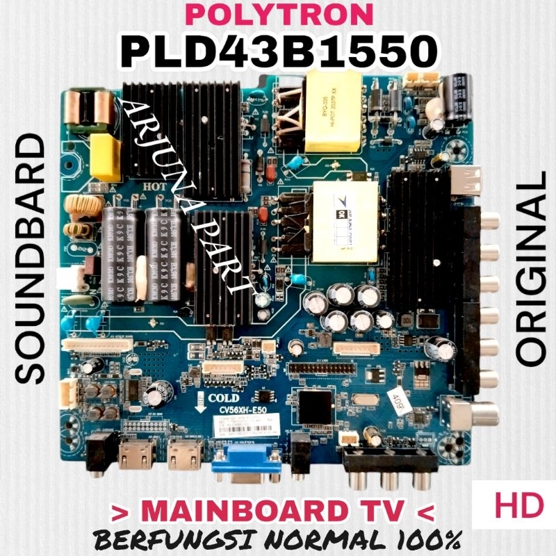 MAINBOARD TV POLYTRON PLD43B1550 / MB TV POLYTRON PLD43B1550W / MESIN TV POLYTRON PLD43B1550 / MODUL