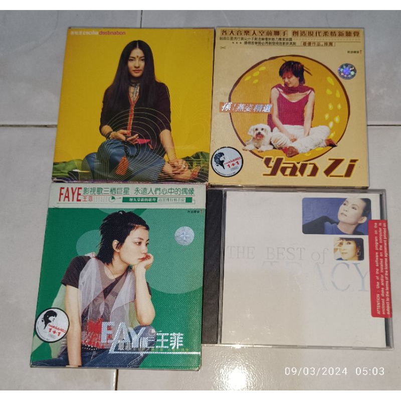 cd Mandarin CECILIA CHEUNG-Destination / YAN ZI-Start / FAYE WONG-Best / TRACY-The Best Of
