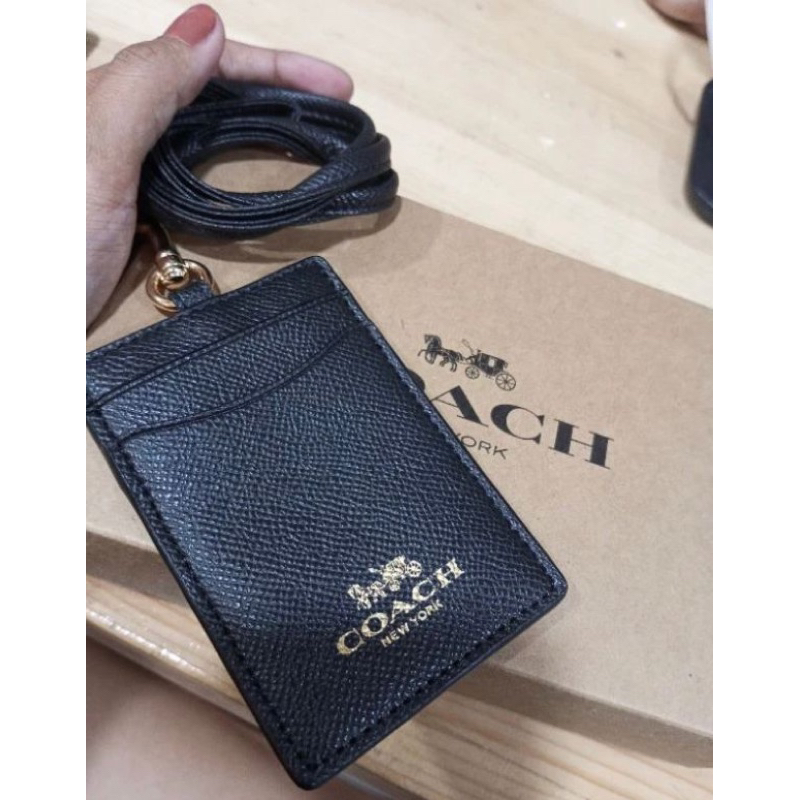 

[READY STOCK] CARDHOLDER LANYARD ID CARD COACH NAVY DARK BLUE ORIGINAL
