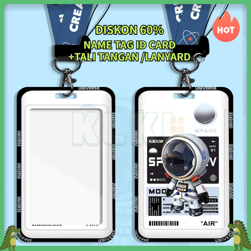 ✨ KLKL ✨ Id Card Holder Lucu Tempat Id Card Bening Gantungan Kartu Id Card Aesthetic Kartu Nikah Id 