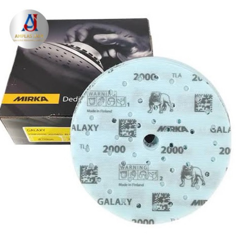 Amplas bulat 6 Inch Mirka Galaxy/hookit disc