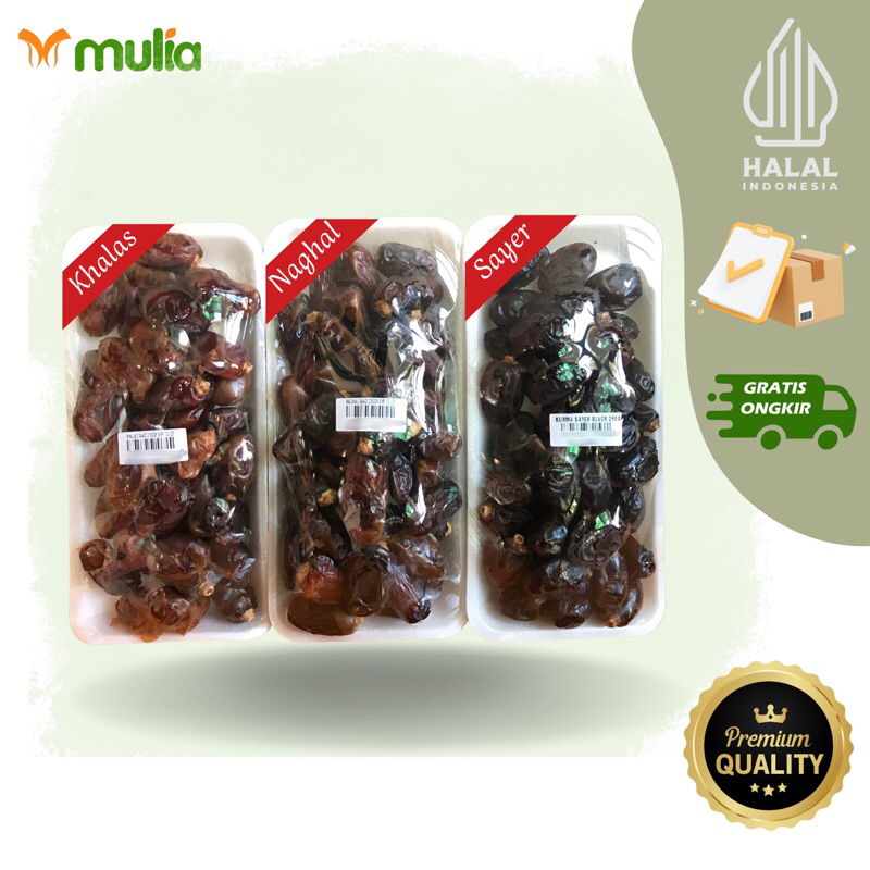 

Kurma Saad Khalas|Naghal|Sayer 250gr repack