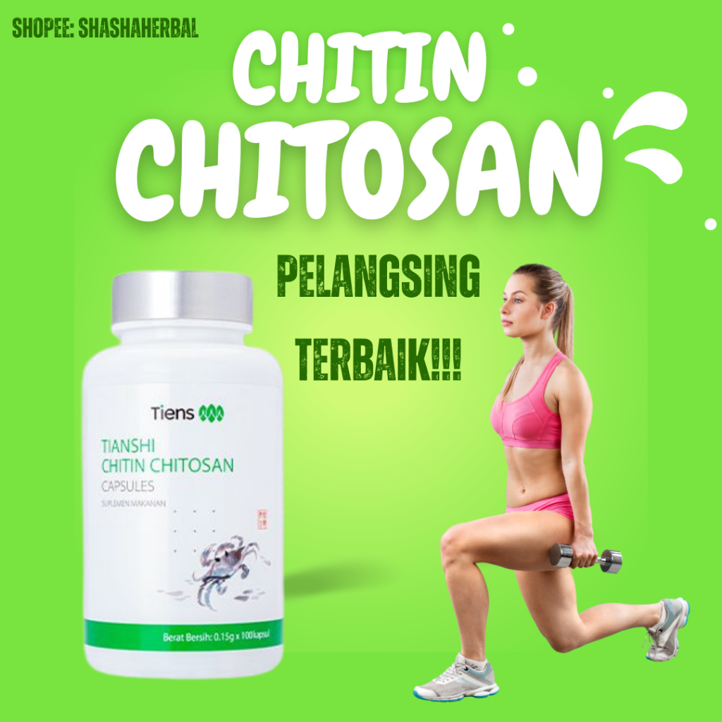 Tiens Chitin Chitosan Pelangsing Badan Alami / Pelangsing Herbal / Obat Diet / Obat Maag
