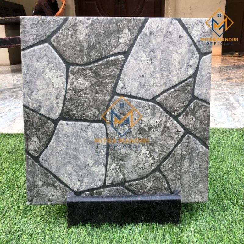Keramik lantai 50x50 Douglas grey | Platinum | Kasar
