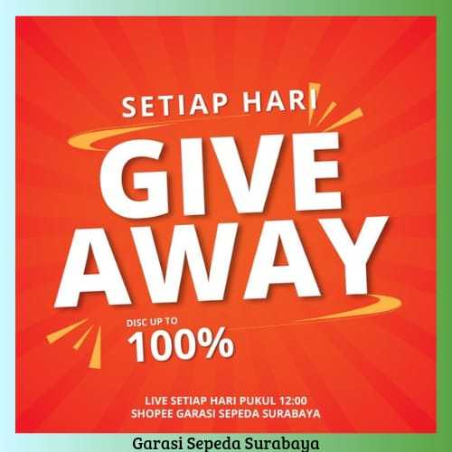 BONUS BARANG RANDOM SETIAP PEMBELIAN UNIT SEPEDA DI GARASI SEPEDA