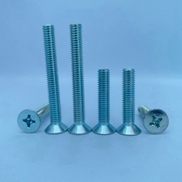 Baut JF Flat M6 / Baut Obeng Payung M6 / Diameter Drat 6 mm