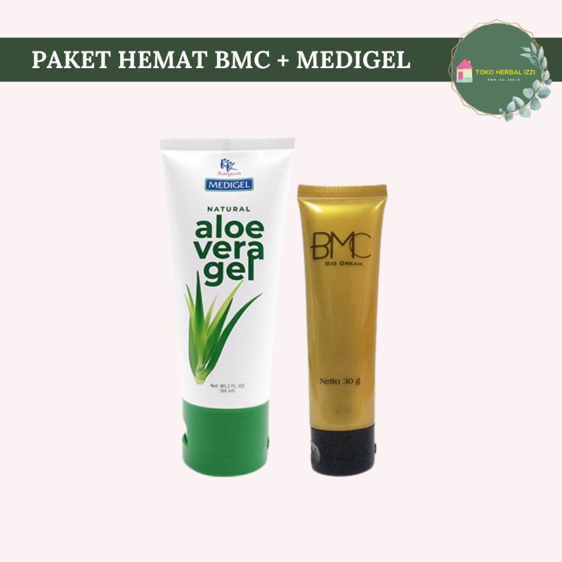 Gel Aloe Vera / Krim Multi Fungsi / Anti Nyeri / Promo Medigel Natur Aloe Vera dan BMC Cream 30 gr /