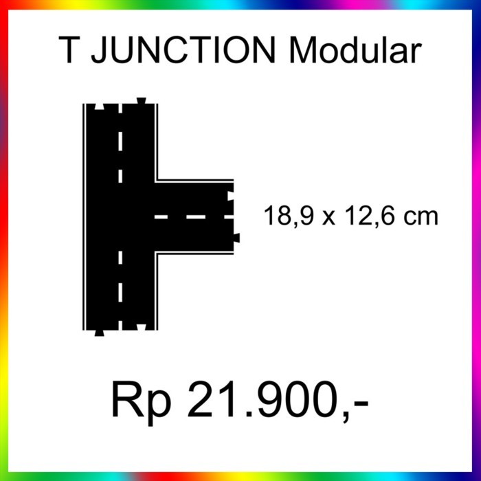 Track Road Akrilik Diorama Tomica/Hotwheels T Junction