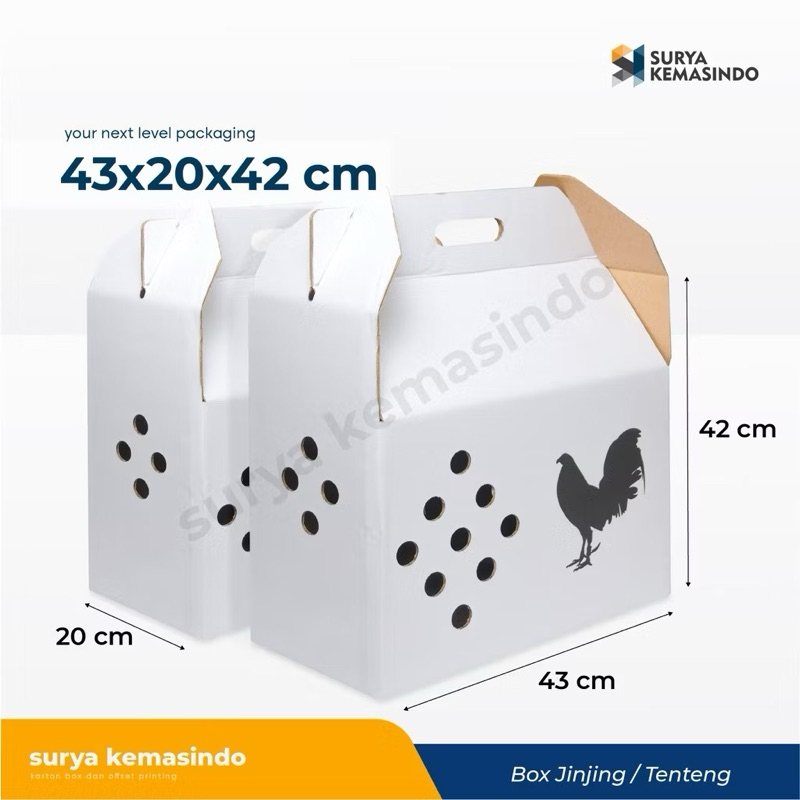 

BOX AYAM 43x20x42 (ORIP) KARDUS/BOX/PACKING/KEMASAN/BOXAYAM/KARDUSAYAM