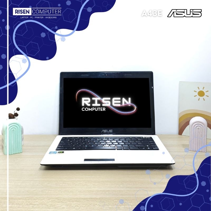 Second LAPTOP ASUS A43E Intel core i3 2310M RAM 4GB SSD 128GB Notebook 14inch Seken Bekas