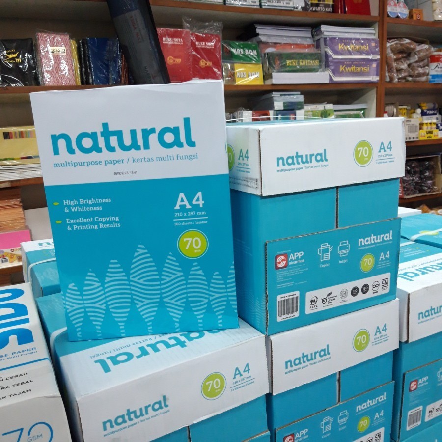 KERTAS HVS A4 1 BOX / HVS A4 1 KARTON / KERTAS HVS 75 GRAM 70 GSM 80 GSM / KERTAS TEBAL ORIGINAL