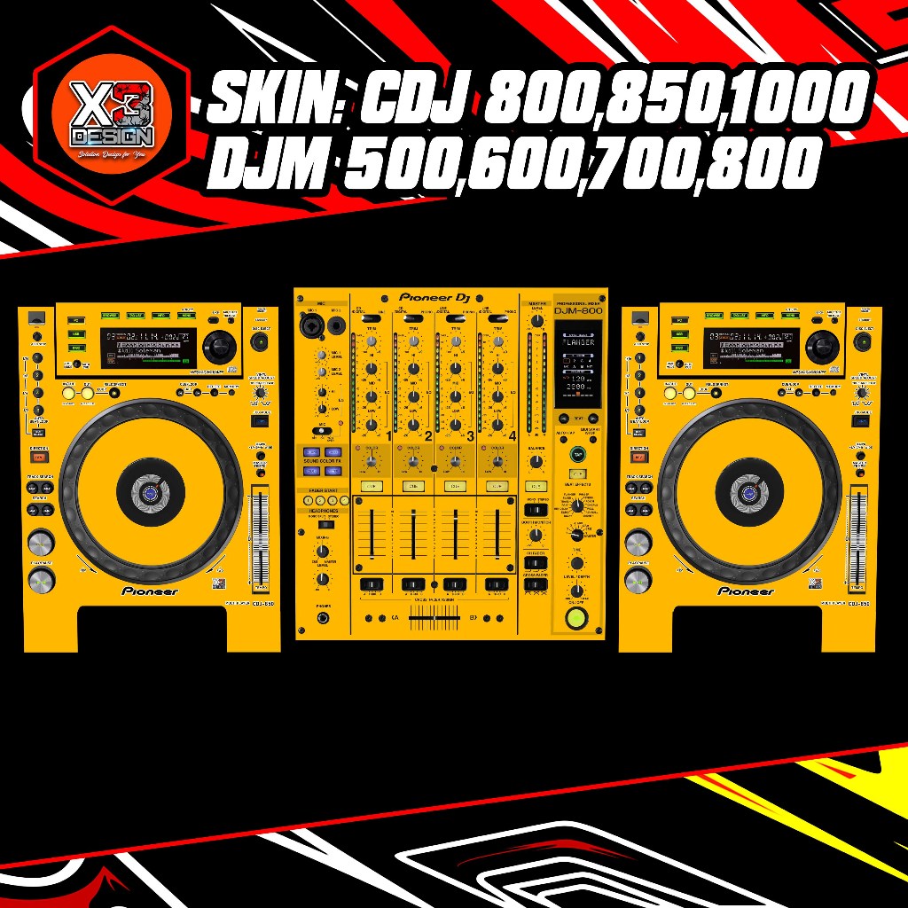 SKINZ PIONEER VARIAN CDJ 800,850,1000MK SERIES & DJM 500,600,700,800,850 ALL VARIAN COLOUR