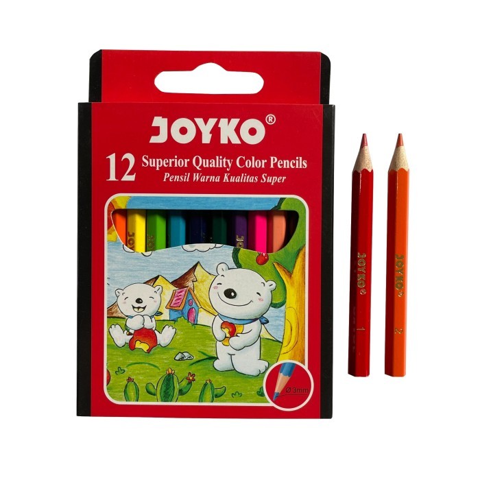 

Pensil Warna JOYKO 12WARNA CP-S12 (Pendek)
