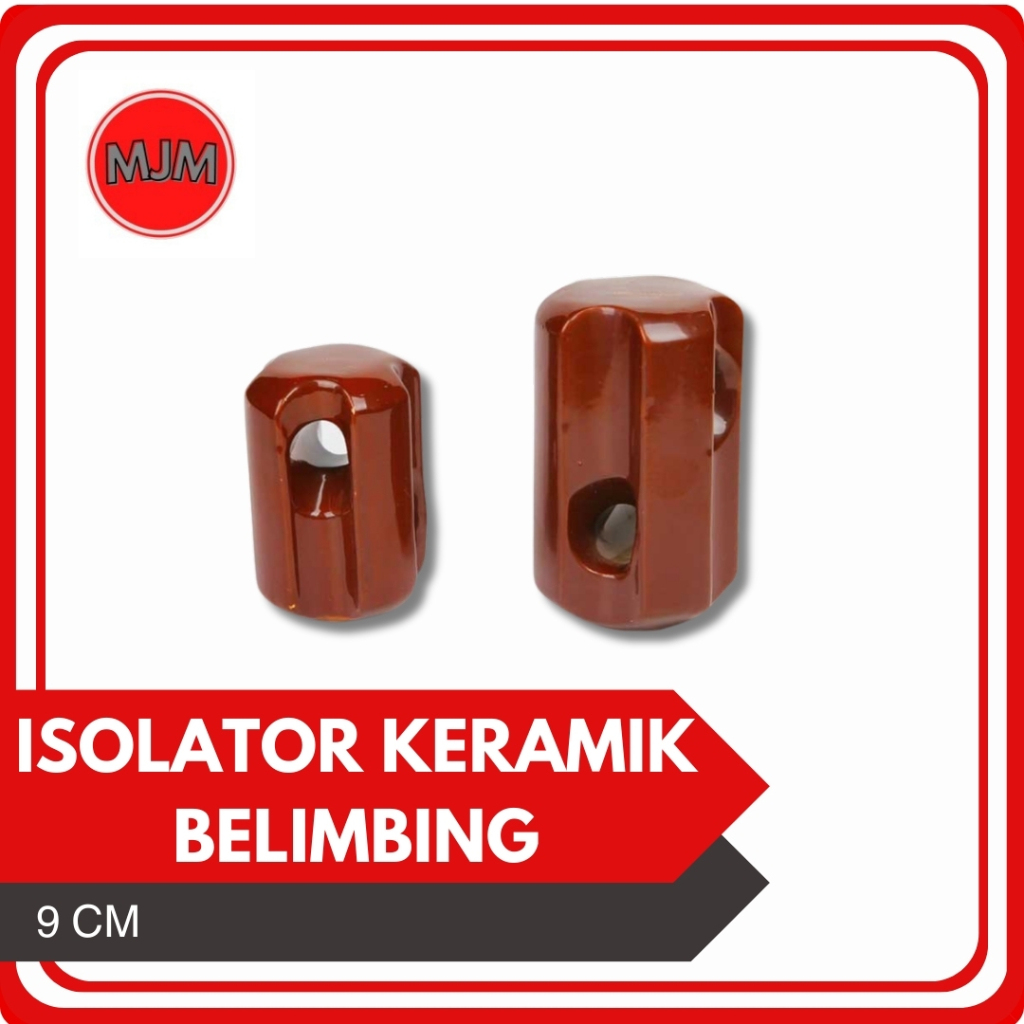 Isolator Keramik Belimbing 9cm