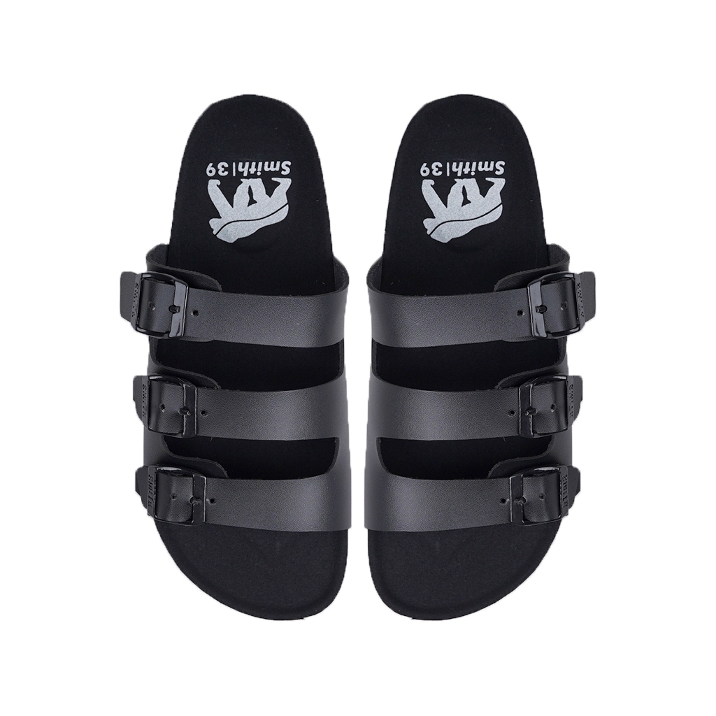 House of Smith BDG Sendal Slide Pria - Santrik Black #3