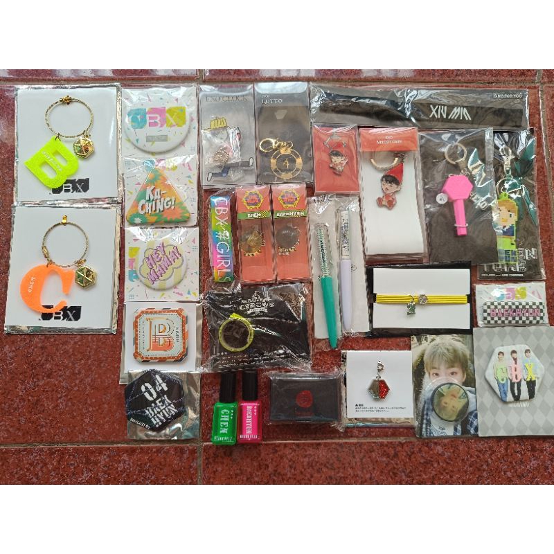 RARE LANGKA GOODS MERCH MERCHANDISE BAEKHYUN BAEK EXO BYUN PIN CBX EP3 KEYRING LOTTO BALLCHAIN ADVAN