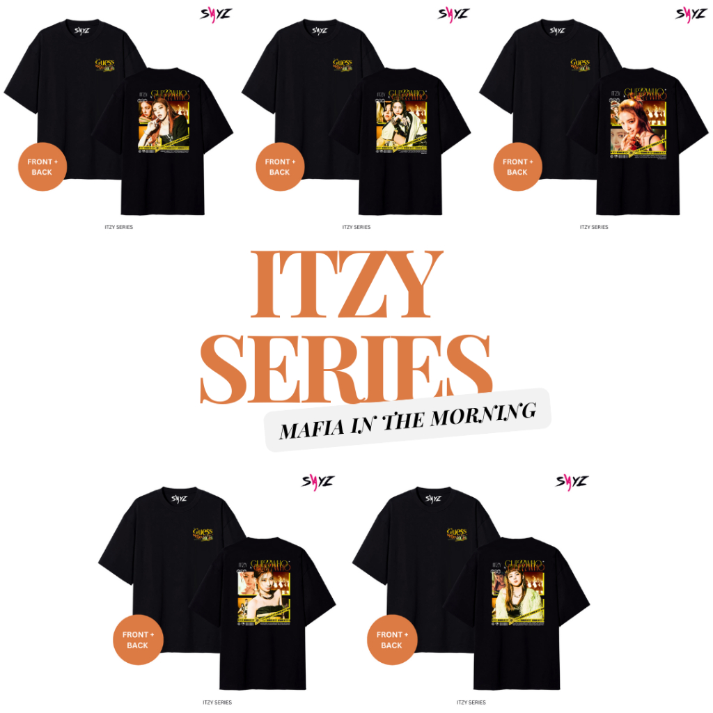 [ READY ] Kaos ITZY 'Mafia' album ver | Yeji | Lia | Ryujin | Chaeryeong | Yuna | midzy - 100% Cotto