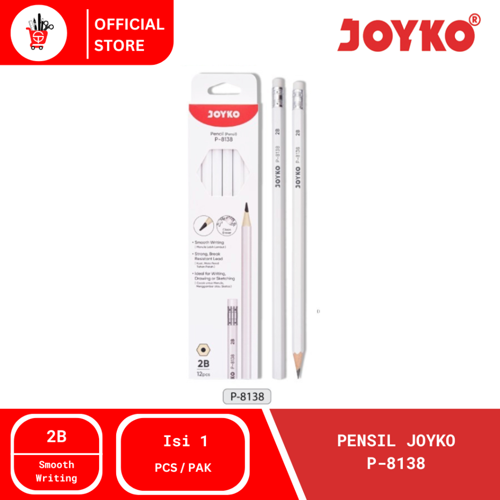 

Pencil | Pensil 2B Joyko P-8138 (12 PCS)