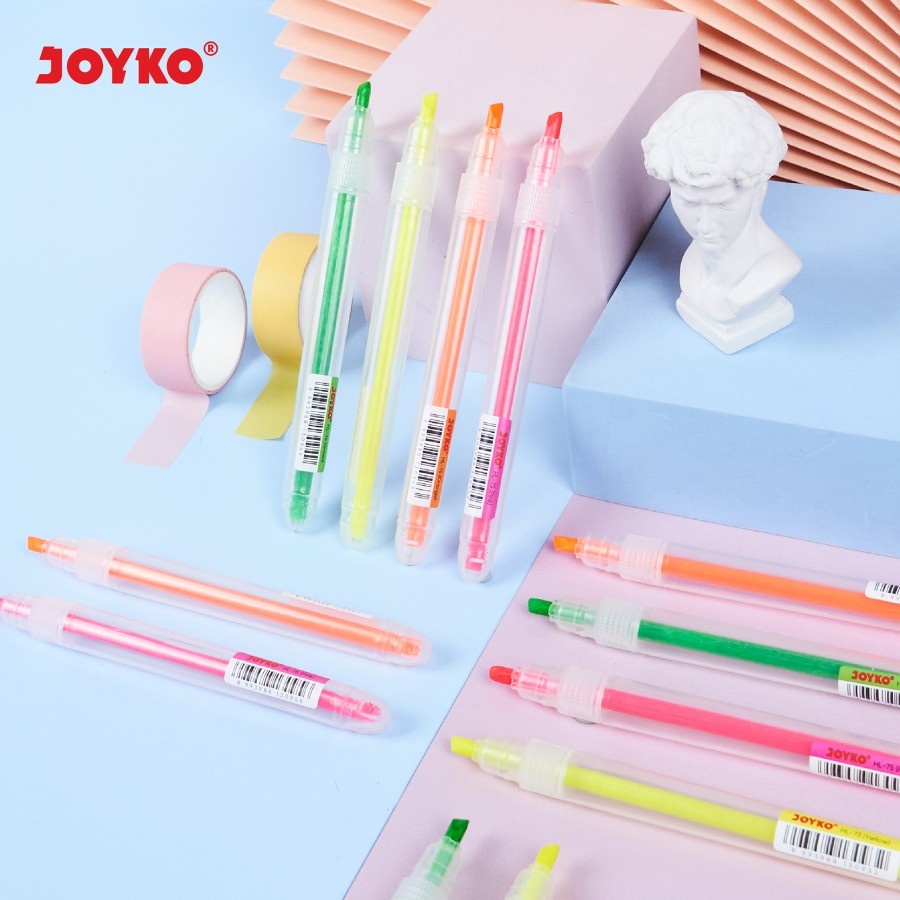 

(1 PC) Highlighter Penanda Berwarna Joyko HL-73 ~ 78
