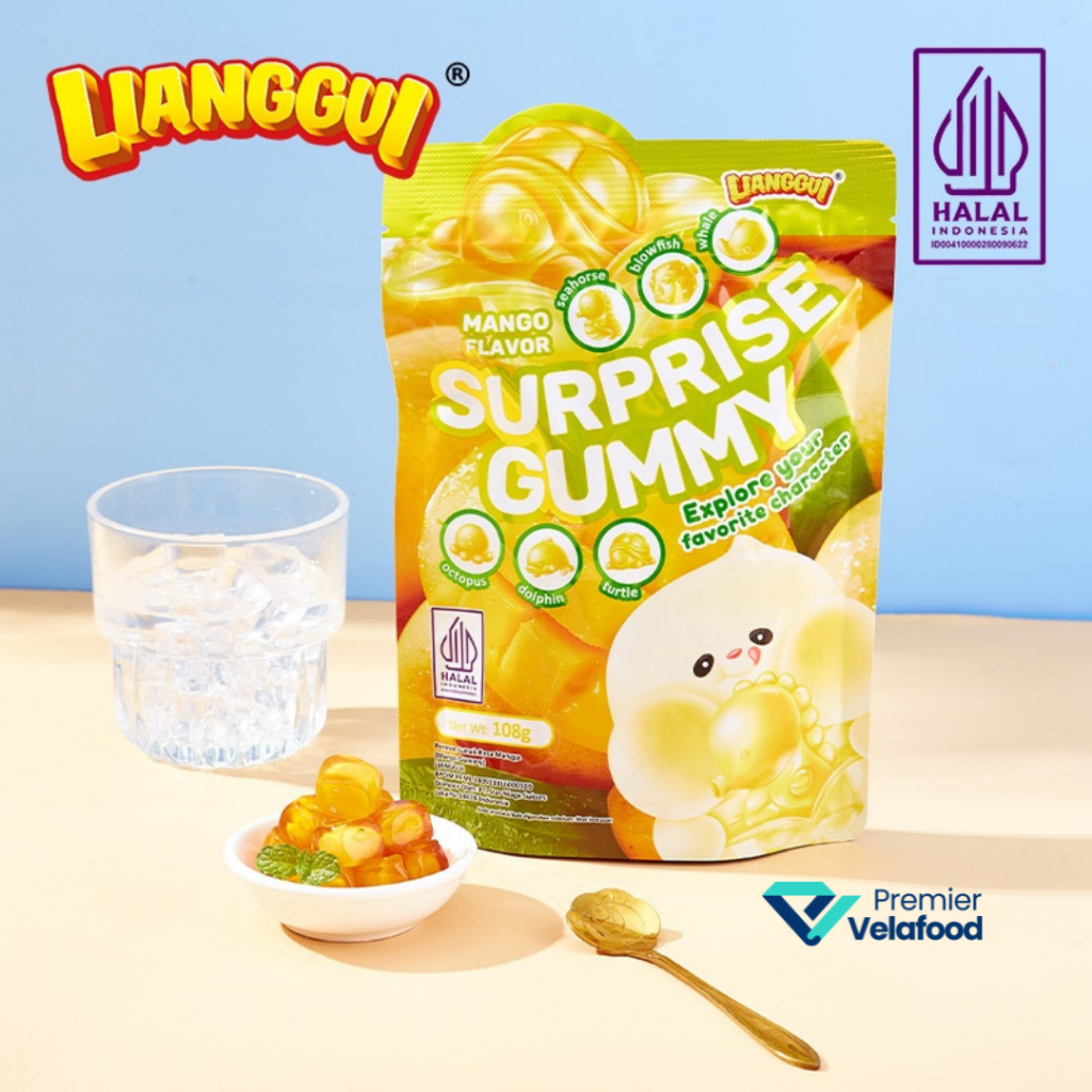 

[HALAL] LIANGGUI SUPRISE CANDY MANGGA | PERMEN BUAH RASA MANGGA - 108 gr