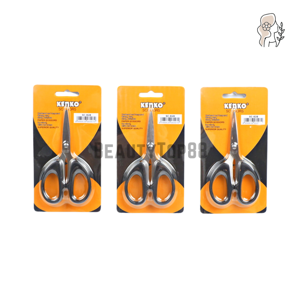 

Gunting Kenko SC-828 Kecil Kertas - Small Stainless Steel Scissors [PER PCS]