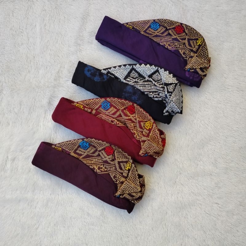 Avril collection16 | Udeng dewasa endek jumputan bordir