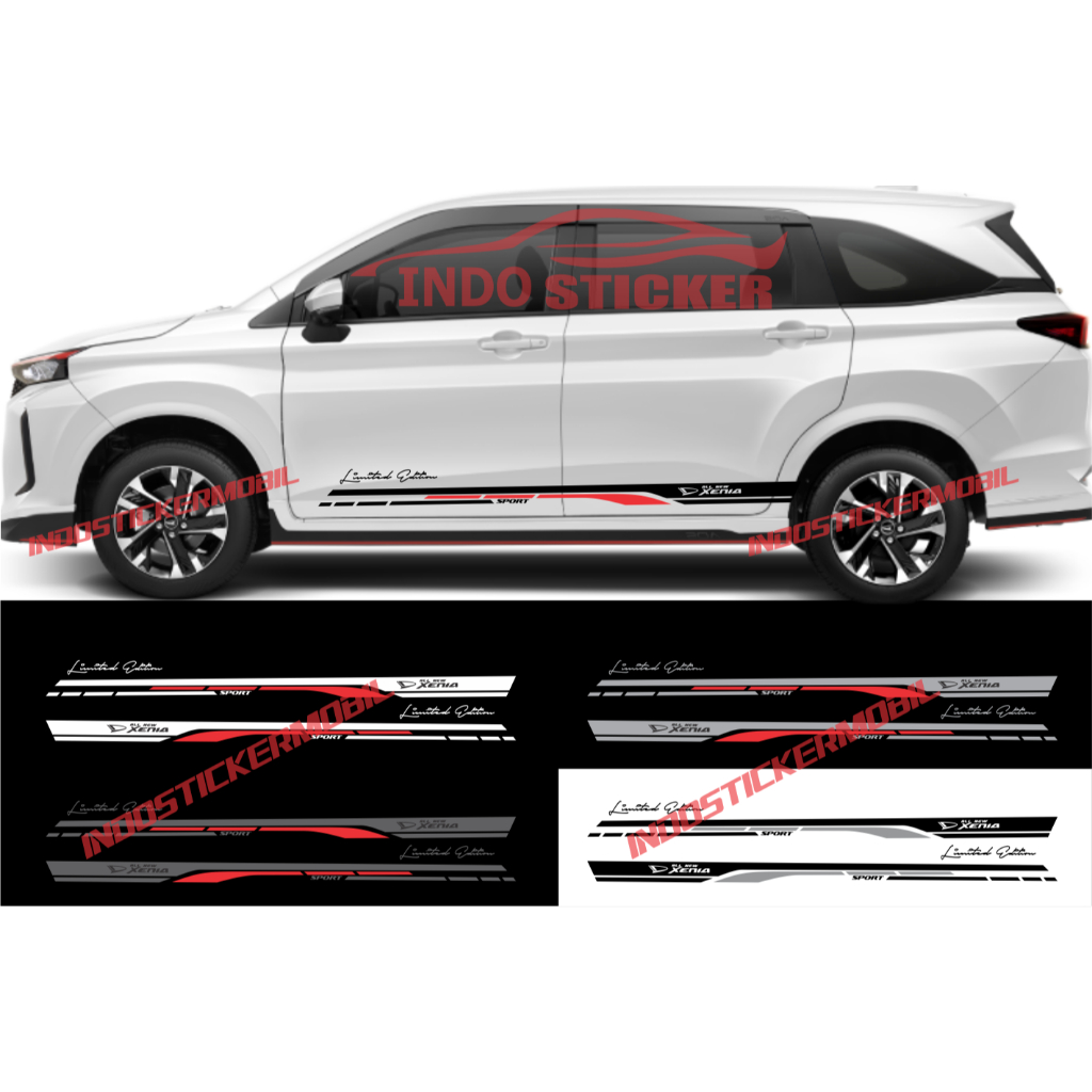 sticker mobil daihatsu all new xenia cutting stiker list mobil all new xenia