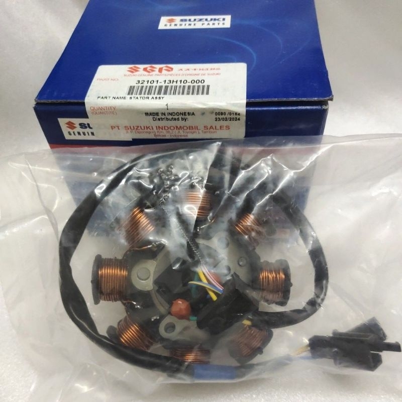 SPUL/SEPULL STATOR Suzuki ASLI 32101-13H10-000 untuk motor SKYWAVE
