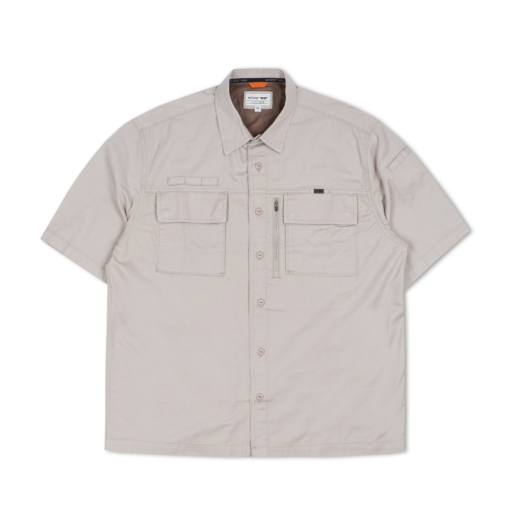 Kemeja Original MGEE - Kemeja Outdoor Lengan Pendek Original MGEE Travis CKRR 028 Light Khaki