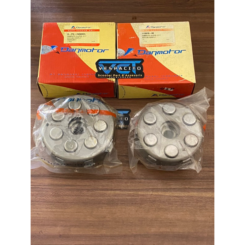 kopling set gigi 21T danmotor vespa px vespa excel vespa exclusive danmotor kopling lengkap danmotor