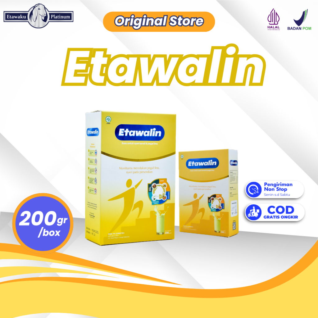 

Etawalin Susu Kambing Etawa Atasi Asam Urat dan Nyeri Sendi 2 Box
