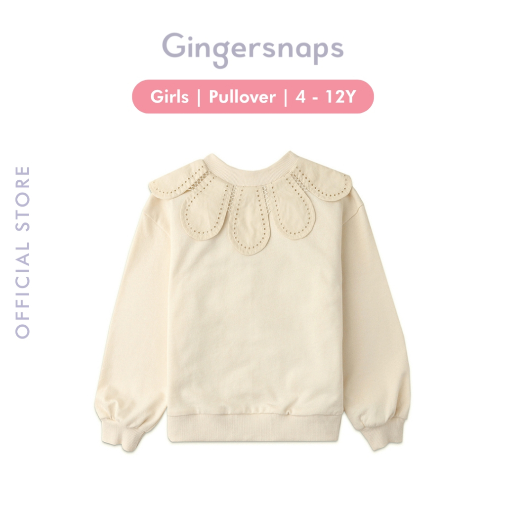 Gingersnaps Vintage Marina Pullover - Jaket Anak Perempuan (Putih)