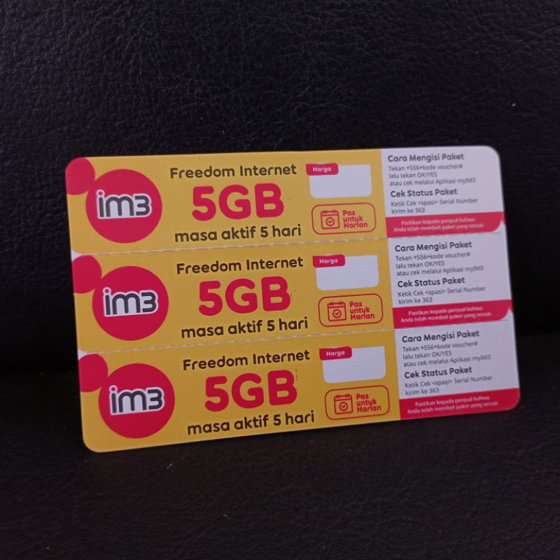VOUCHER INDOSAT 5GB/5HARI