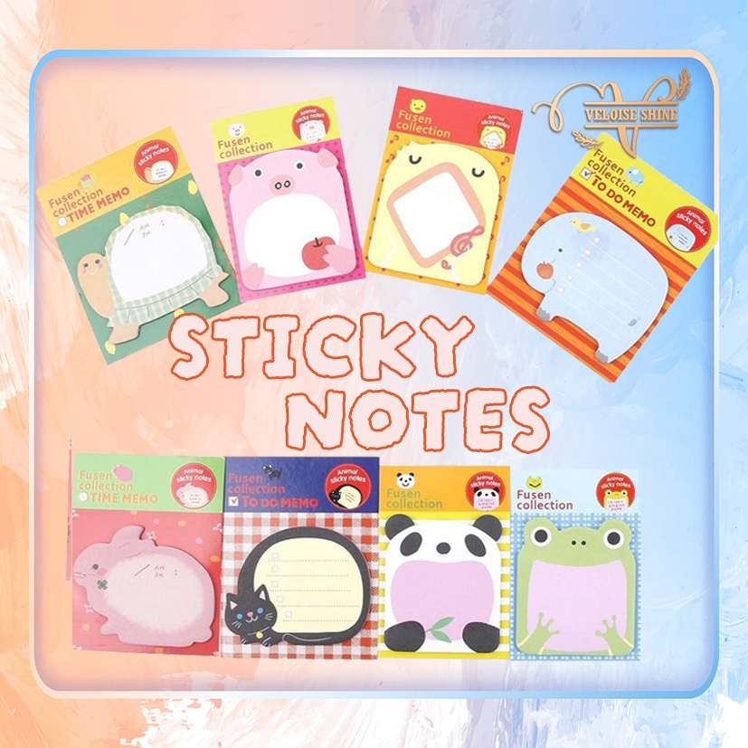 

Sticky Notes Gambar Hewan Mini Notes Animal Tempelan Notes Lucu Sticker Kertas Memo Karakter