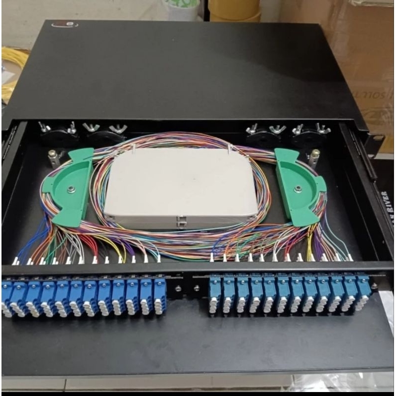 OTB 96 core lc upc 1U lengkap pigtail