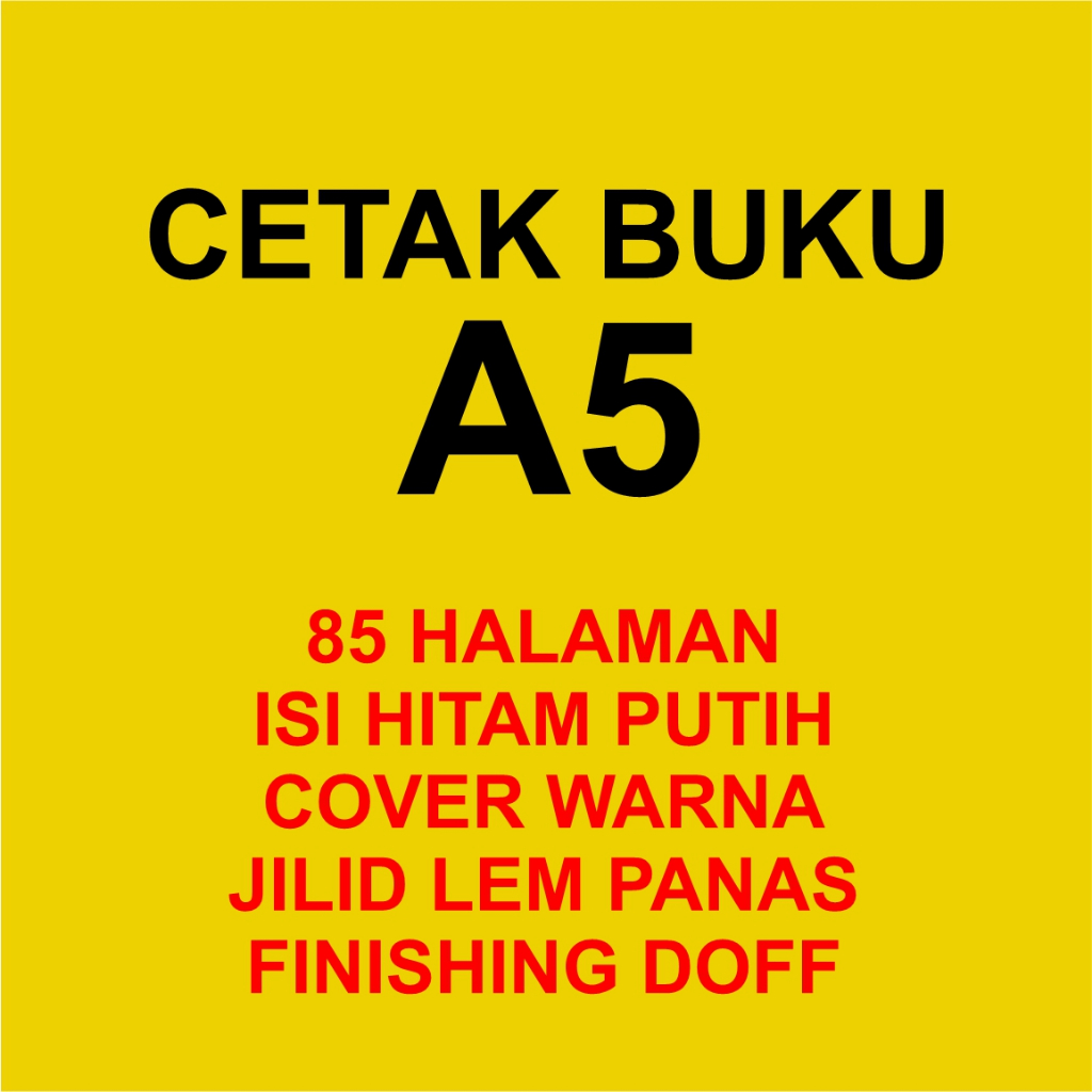 

CETAK BUKU A5