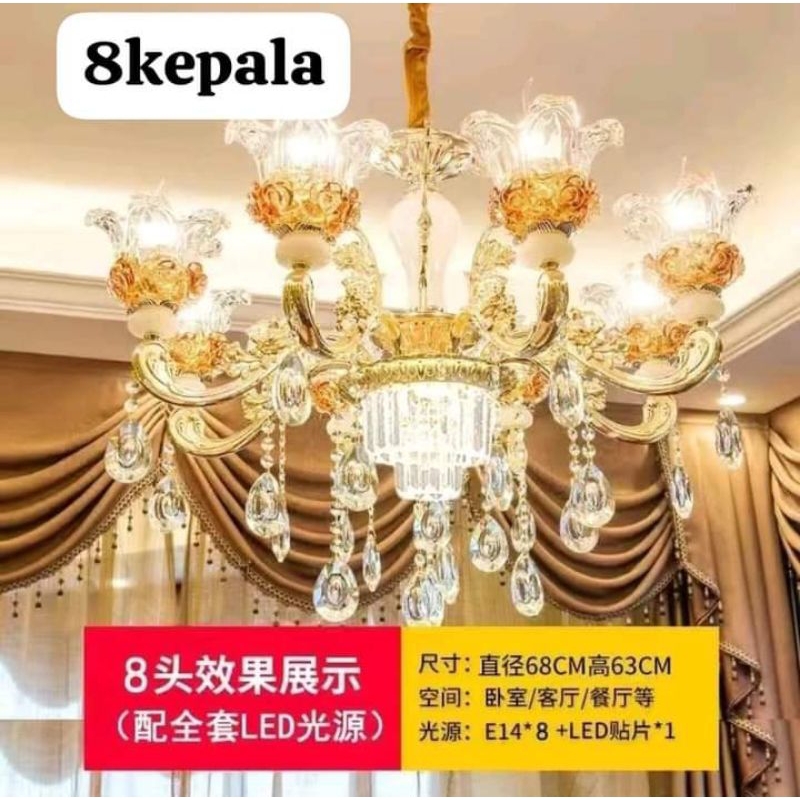 LAMPU GANTUNG HIAS RUANG TAMU EROPA IMPORT