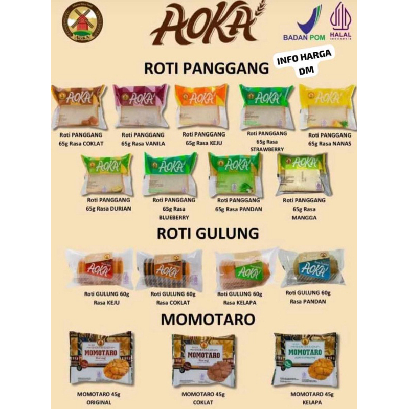 

AOKA ROTI PANGGANG, GULUNG LILIT, MOMOTARO