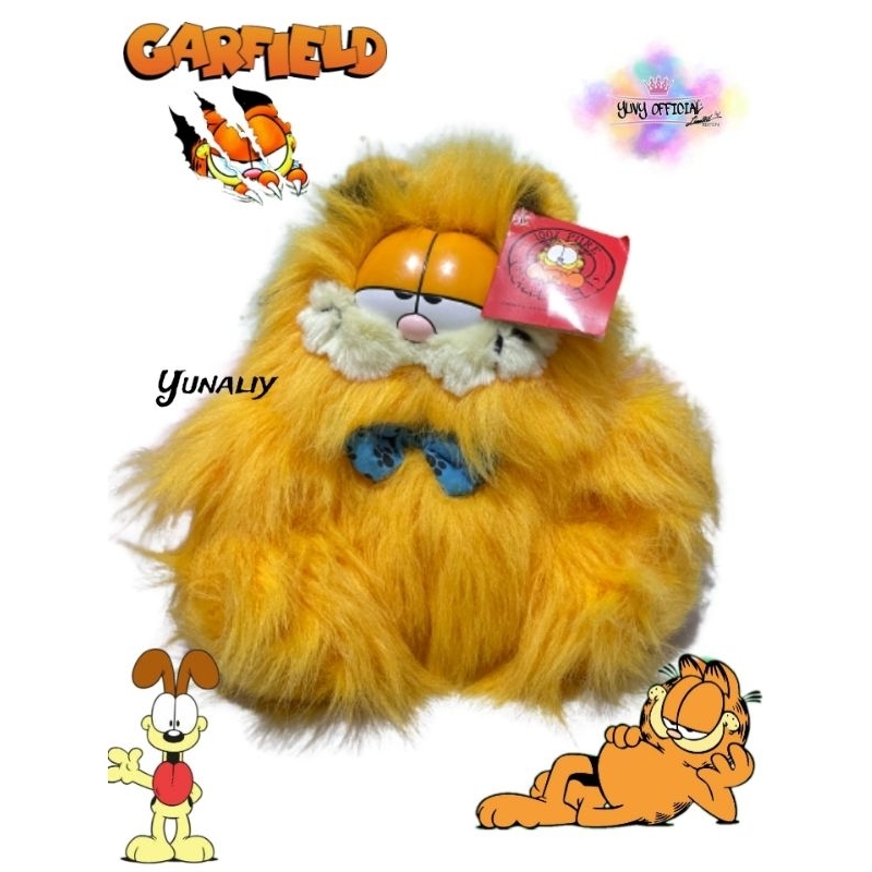 KUCING RICH GARFIELD BULU PANJANG LEBAT RARE VINTAGE | BONEKA GARFIELD VINTAGE RARE