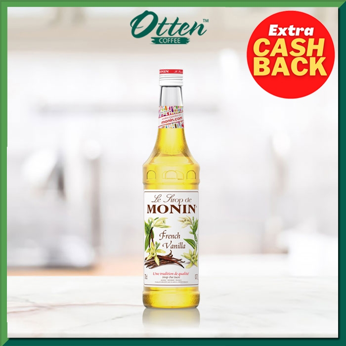 

Monin - Syrup French Vanilla (700 ML) - Sirup Minuman Rasa Vanilla Perancis