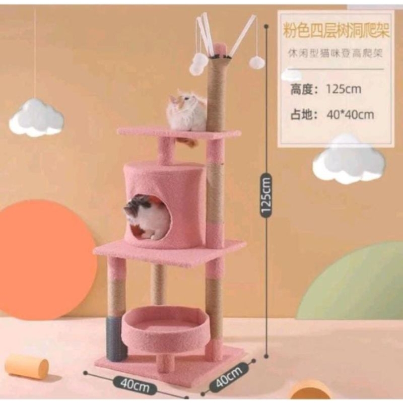 Cat Condo Kayu Cat Three Condo