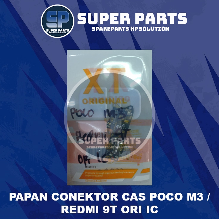 PAPAN CONEKTOR CAS POCO M3 / REDMI 9T ORI IC