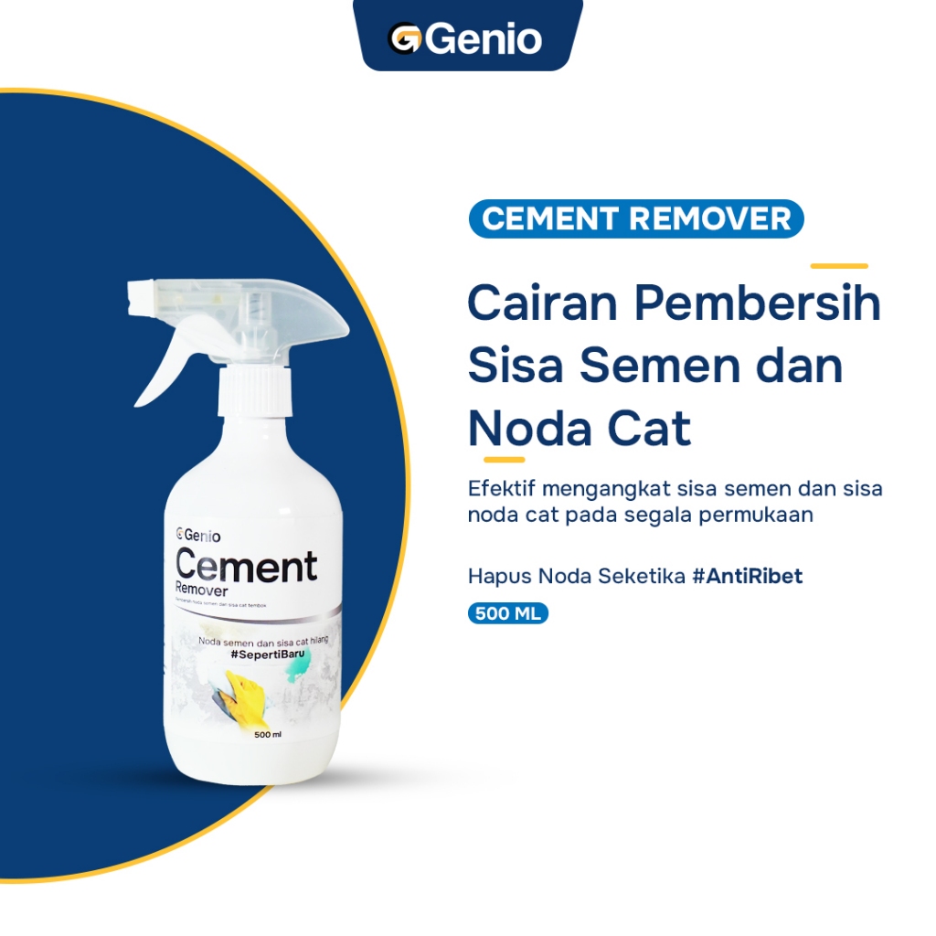 GENIO Cement Remover Spray - Spray pembersih noda semen dan cat tembok