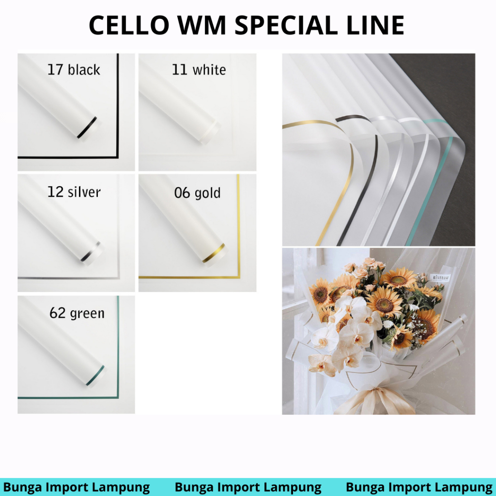 

(Lembaran) Kertas Buket Cellophane Special Frame