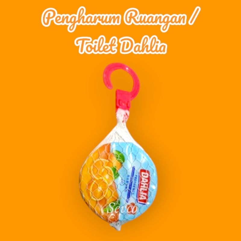 Dahlia Kamper Freshener Refill Gantung Orange / Pengharum Ruangan Penghilang Bau Toilet Orange